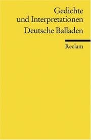 Tapa de Deutsche Balladen