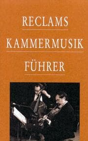 Tapa de Reclams Kammermusikführer