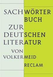 Tapa de Sachwörterbuch zur deutschen Literatur