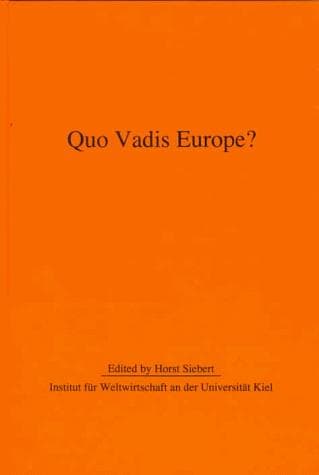 Tapa de Quo vadis Europe?