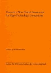 Tapa de Towards a new global framework for high-technology competition