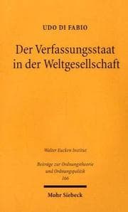 Tapa de Der Verfassungsstaat in der Weltgesellschaft