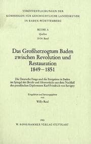 Tapa de Das Grossherzogtum Baden zwischen Revolution und Restauration 1849-1851