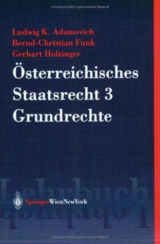 Tapa de Österreichisches Staatsrecht: Band 3