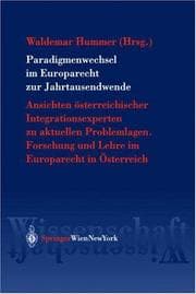 Tapa de Paradigmenwechsel im Europarecht zur Jahrtausendwende