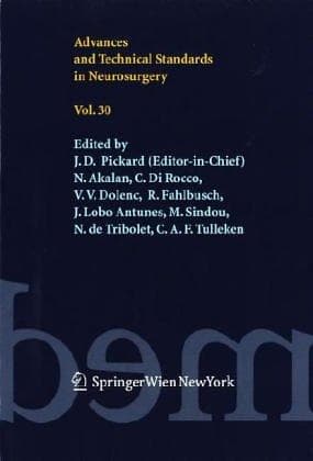 Tapa de Advances and Technical Standards in Neurosurgery