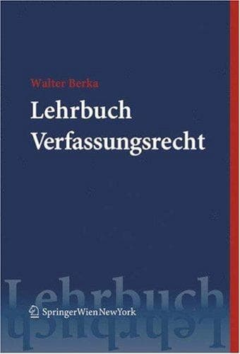 Tapa de Lehrbuch Verfassungsrecht