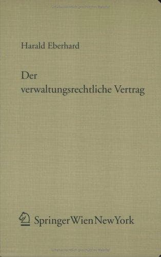 Tapa de Der verwaltungsrechtliche Vertrag