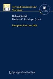 Tapa de European Tort Law 2004