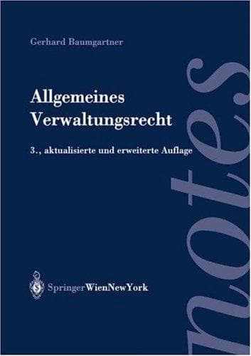 Tapa de Allgemeines Verwaltungsrecht (Springer Notes Rechtswissenschaft)