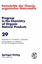 Tapa de Progress in the Chemistry of Organic Natural Products / Fortschritte der Chemie Organischer Naturstoffe
