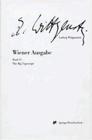 Tapa de "The Big Typescript" (Ludwig Wittgenstein, Wiener Ausgabe, Vol. 2)