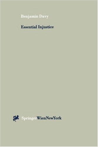 Tapa de Essential injustice
