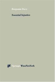 Tapa de Essential injustice