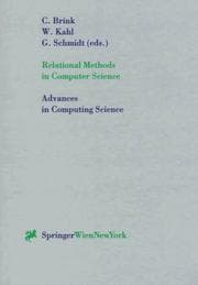 Tapa de Relational methods in computer science