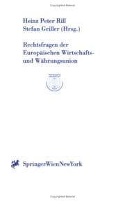 Tapa de Rechtsfragen der Europäischen Wirtschafts- und Währungsunion