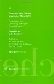 Tapa de Fortschritte der Chemie Organischer Naturstoffe (Progress in the Chemistry of Organic Natural Products)
