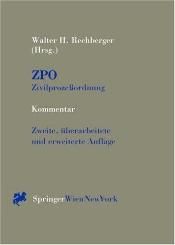 Tapa de Kommentar zur ZPO