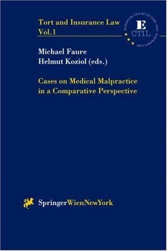 Tapa de Cases on medical malpractice in a comparative perspective