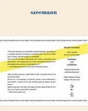 Tapa de Harald Szeemann