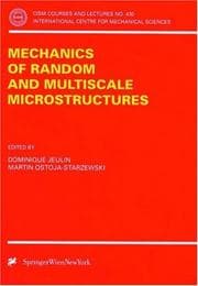 Tapa de Mechanics of Random and Multiscale Microstructures