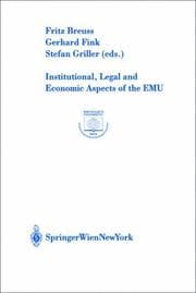 Tapa de Institutional, legal, and economic aspects of the EMU