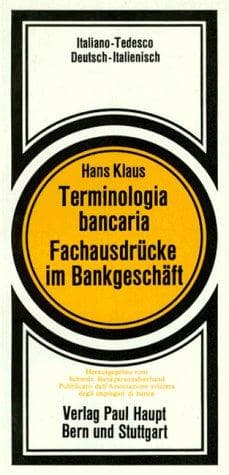 Tapa de Terminologia bancaria =
