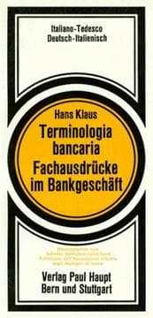 Tapa de Terminologia bancaria =