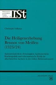 Tapa de Die Heiligenerhebung Bennos von Meissen (1523/24)
