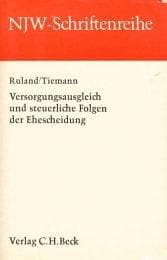 Tapa de Versorgungsausgleich und steuerliche Folgen der Ehescheidung