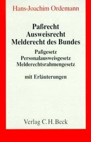 Tapa de Passrecht, Ausweisrecht, Melderecht des Bundes