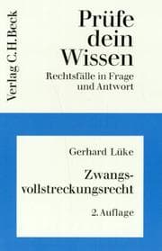 Tapa de Prüfe dein Wissen, H.13/1, Zwangsvollstreckungsrecht