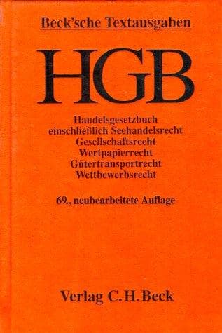 Tapa de Handelsgesetzbuch