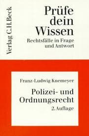 Tapa de Prüfe dein Wissen, H.23, Polizeirecht und Ordnungsrecht