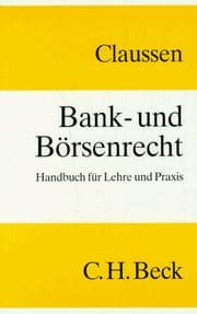 Tapa de Bank- und Börsenrecht