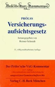 Tapa de Versicherungsaufsichtsgesetz