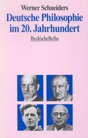Tapa de Deutsche Philosophie im 20. Jahrhundert