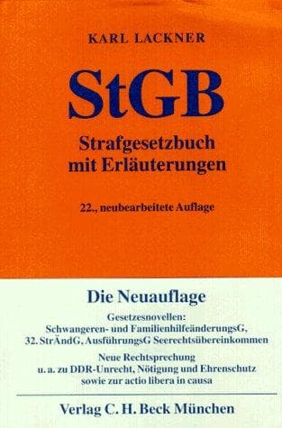 Tapa de Strafgesetzbuch