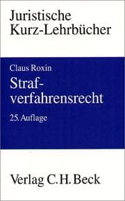Tapa de Strafverfahrensrecht