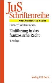 Tapa de Einführung in das französische Recht