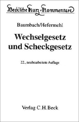 Tapa de Wechselgesetz und Scheckgesetz