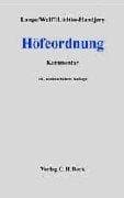 Tapa de Höfeordnung für die Länder Hamburg, Niedersachsen, Nordrhein-Westfalen und Schleswig-Holstein