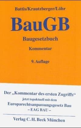 Tapa de Baugesetzbuch