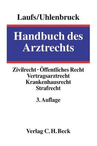 Tapa de Handbuch des Arztrechts