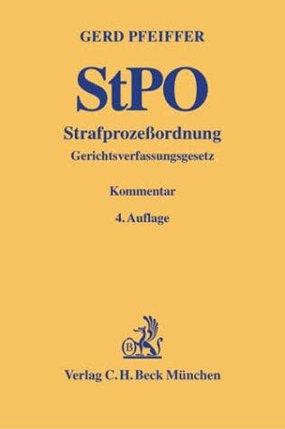 Tapa de Strafprozessordnung