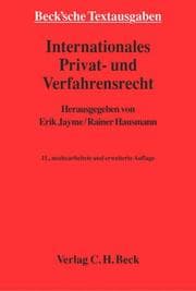 Tapa de Internationales Privat- und Verfahrensrecht