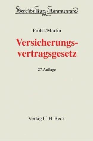 Tapa de Versicherungsvertragsgesetz