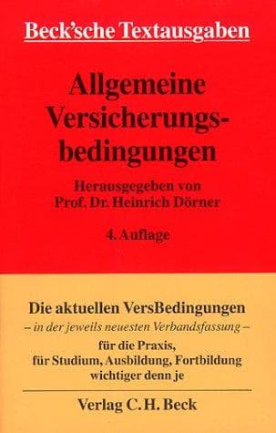 Tapa de Allgemeine Versicherungsbedingungen ( AVB).