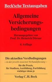 Tapa de Allgemeine Versicherungsbedingungen
