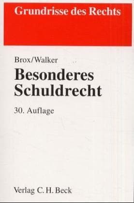 Tapa de Besonderes Schuldrecht